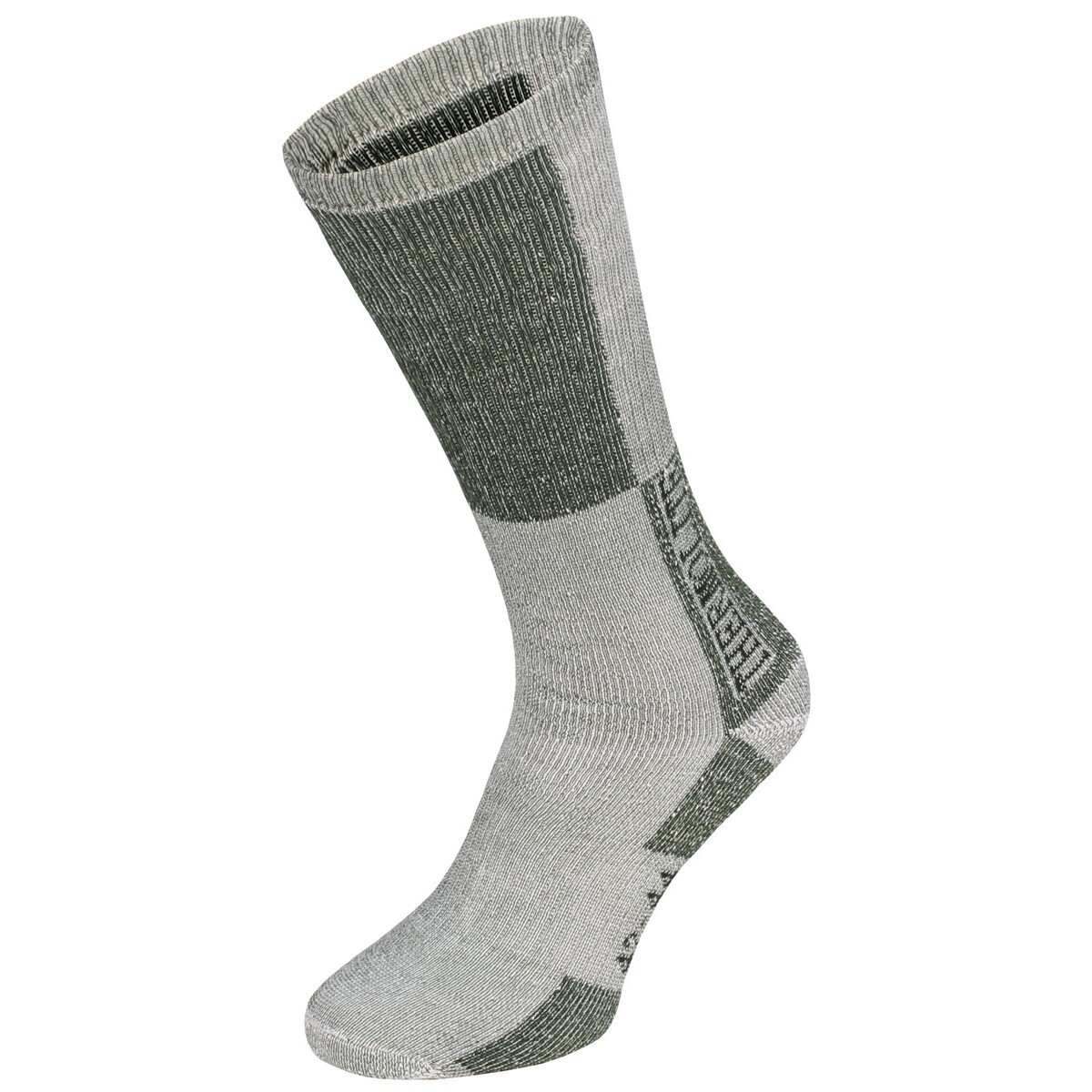 chaussettes dhiver, "Polar", olive-blanc