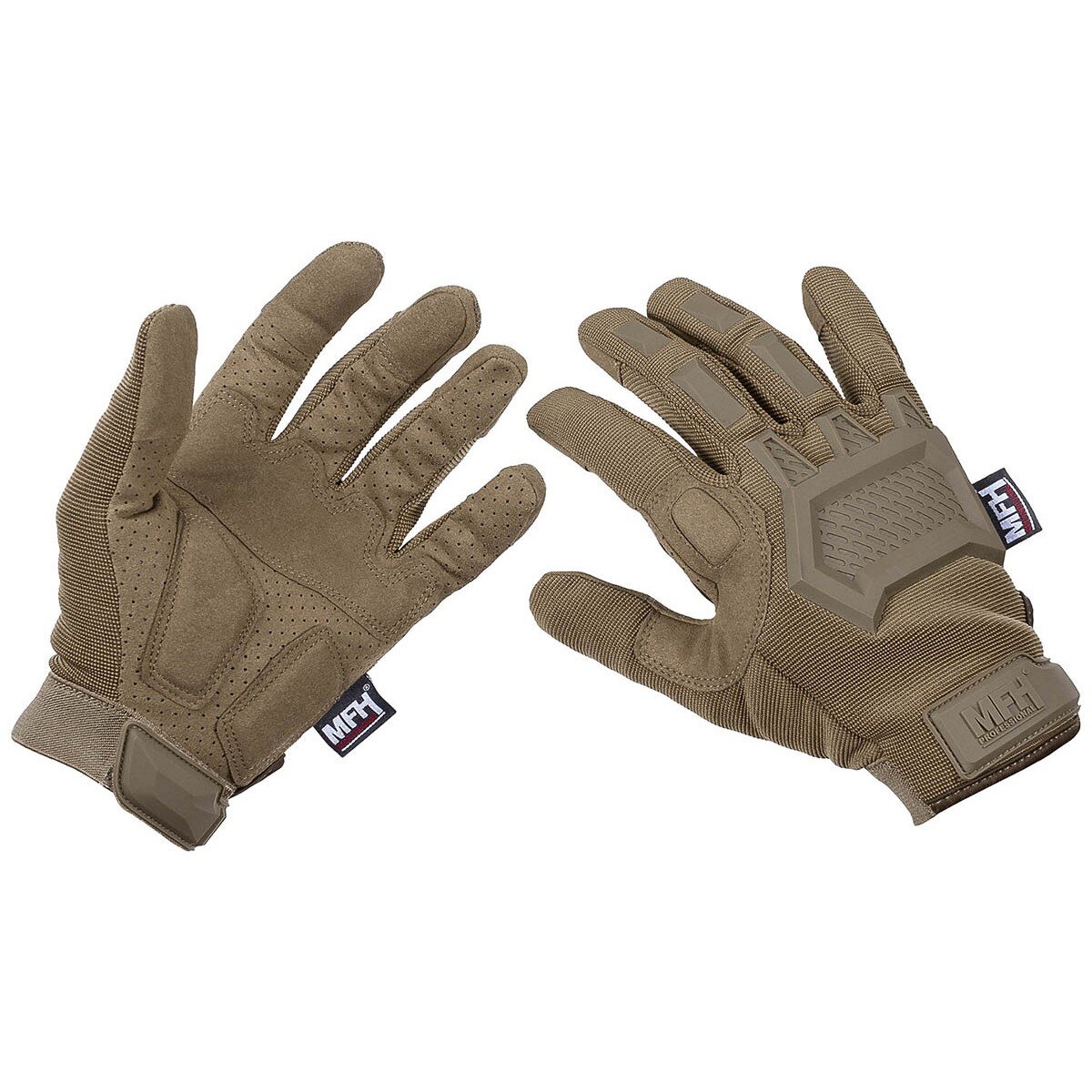 Tactical Gloves, "Action", coyote tan