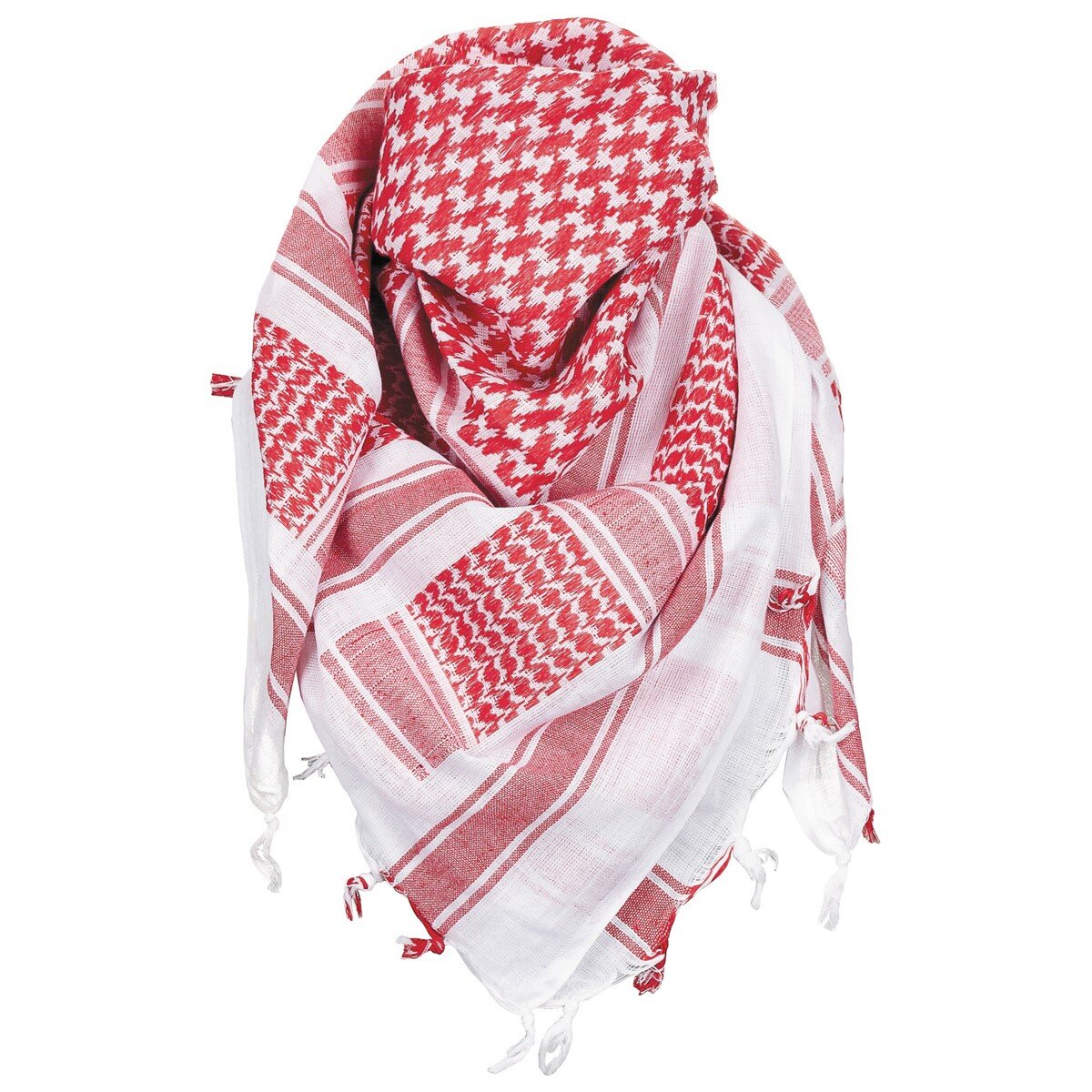 foulard, "Shemagh", rouge-blanc