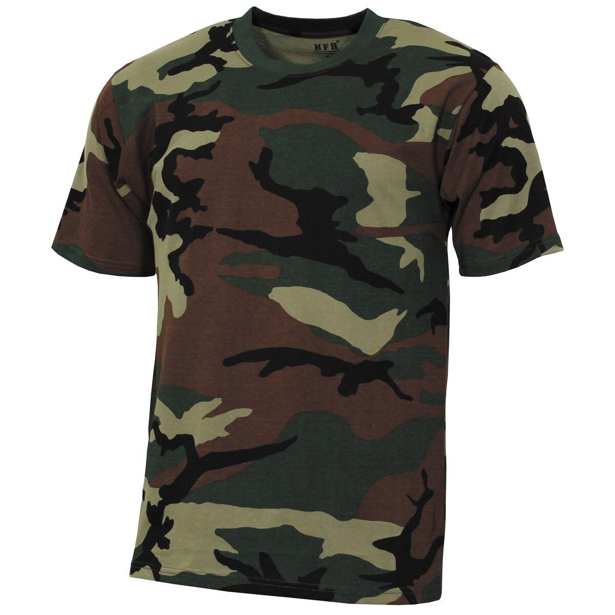 Kids T-Shirt, "Basic", woodland, 140-145 g/m²