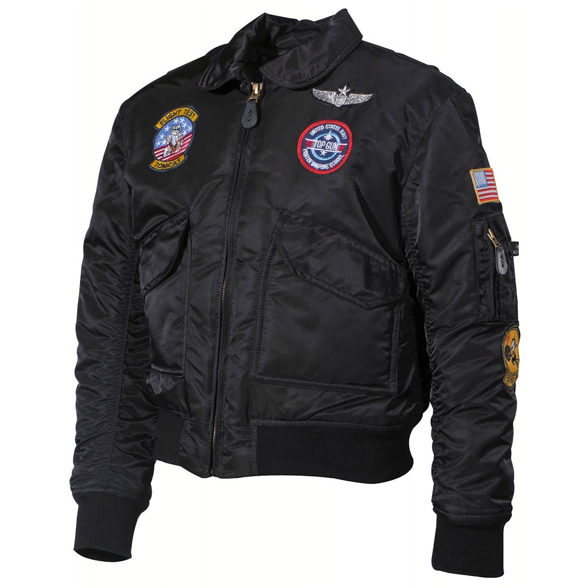 US blouson de pilote pour enfants, CWU, noir, avec...