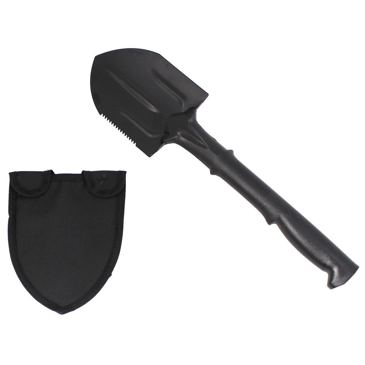 Spade, nylon handle, black