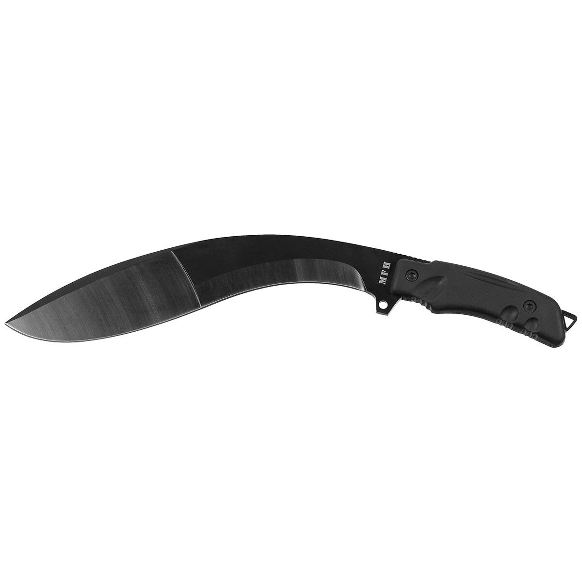 Machete, "Kukri", schwarz, mit Nylonscheide