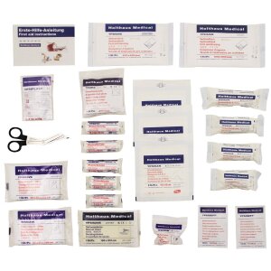 Kit di pronto soccorso, HOLTHAUS, 43 pezzi, DIN 13164