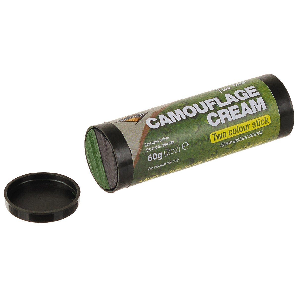 Brit. Crayon de camouflage, noir-olive, 2 couleurs, 60 g