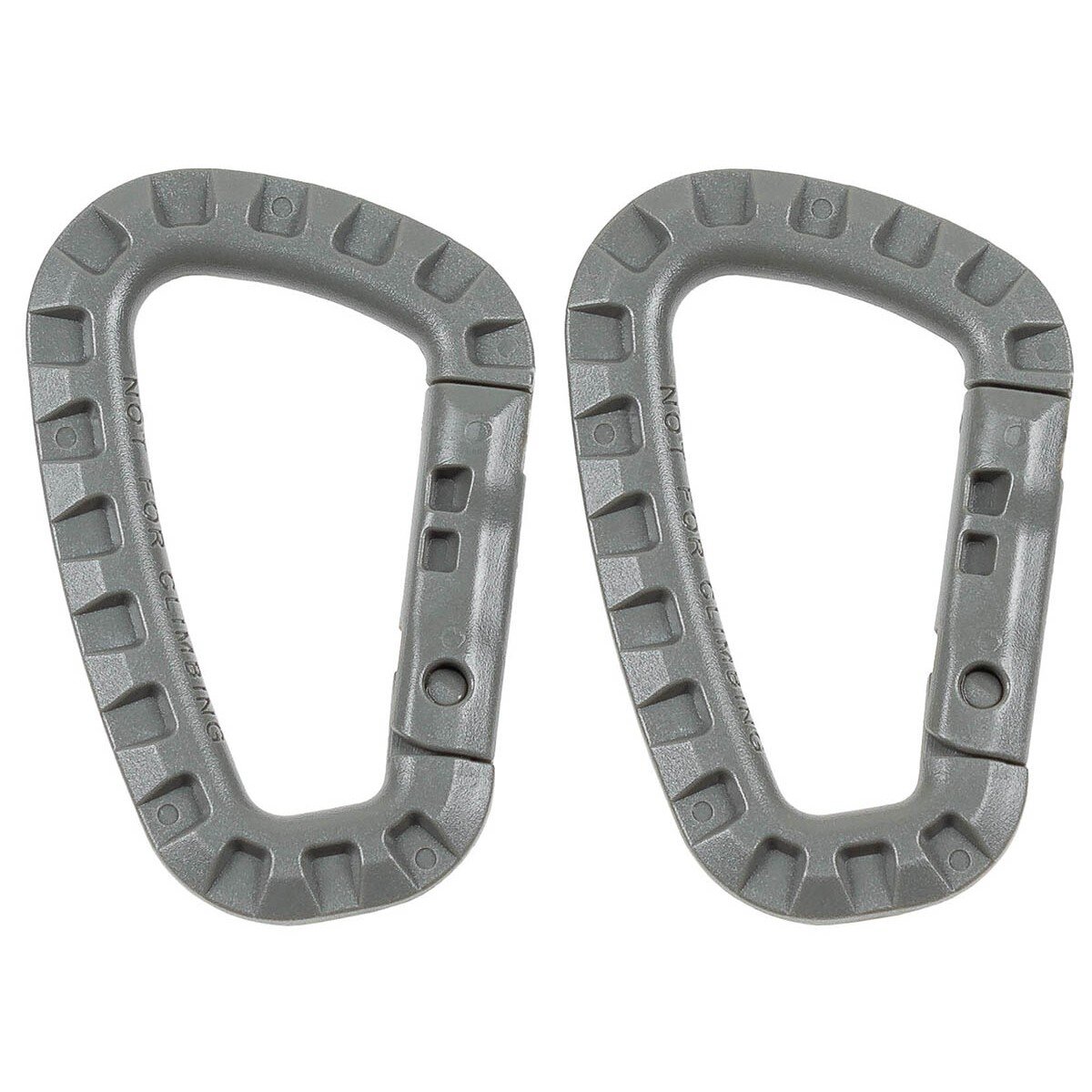 Carabiner, Plastic, foliage, D 7 mm x 8,5 cm, 2-pack