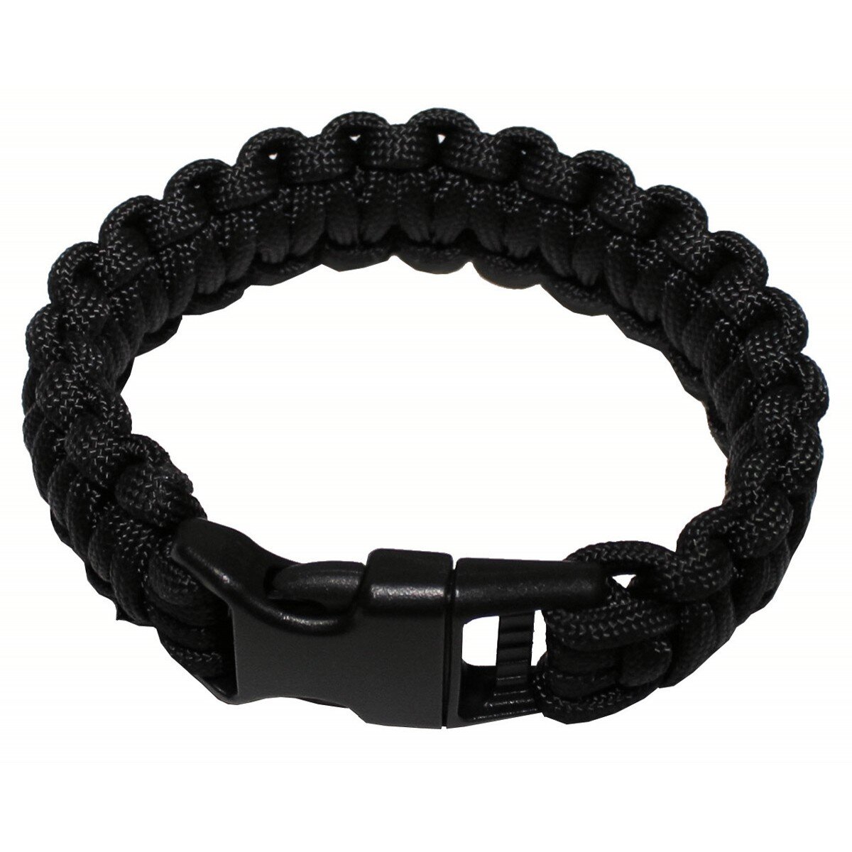 Bracciale, "Parachute Cord", nero , larghezza...