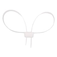 Manette in plastica, 10 pezzi/confezione, 70 x 1,2 cm, bianco