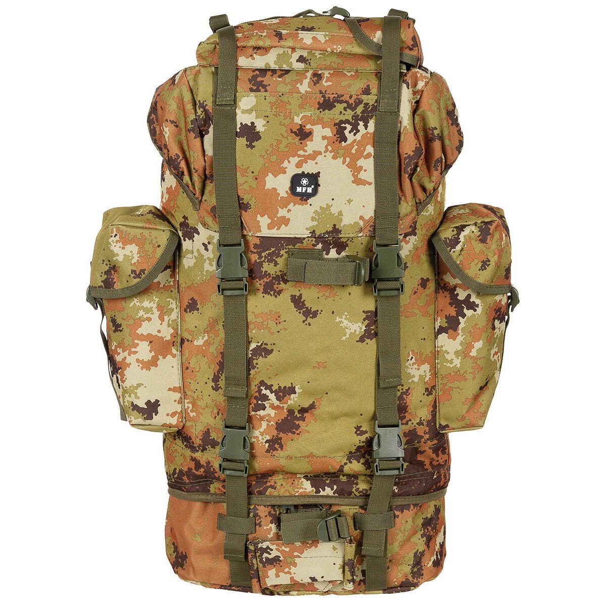 Bundeswehr Kampfrucksack, 65 l,  Alu-Aussteifung, vegetato