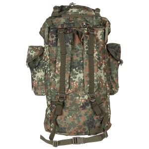 Zaino da combattimento della Bundeswehr, 65 l, rinforzo in alluminio, flecktarn