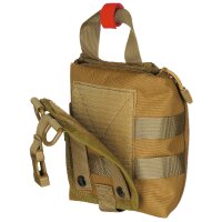 Borsa, pronto soccorso, piccola, MOLLE, marrone coyote