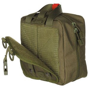 Borsa, pronto soccorso, grande, MOLLE, oliva