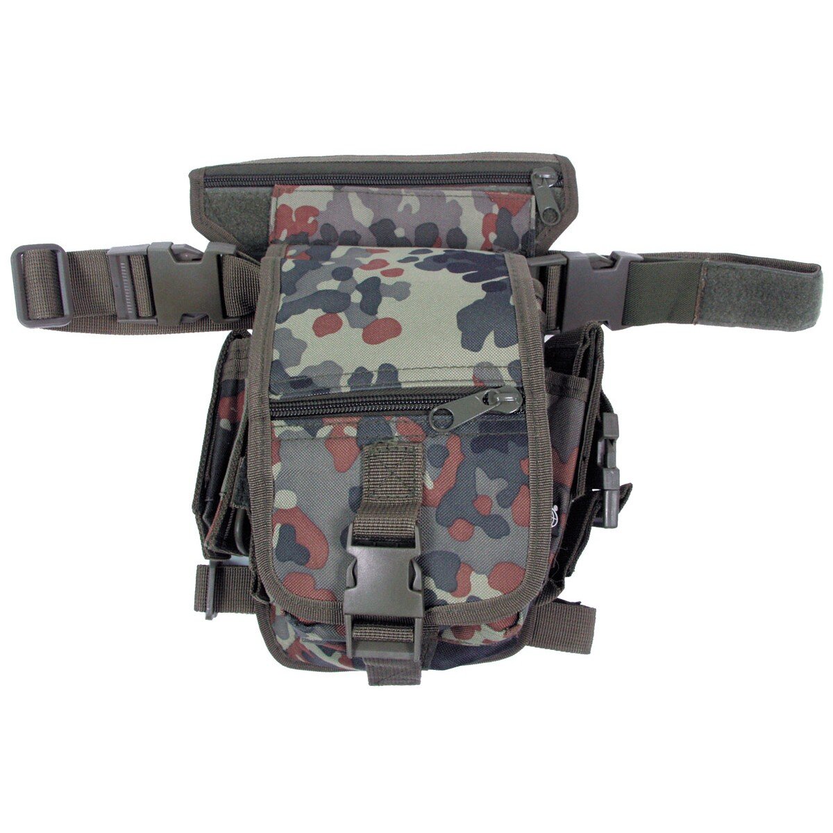 Outdoor Hip Bag, flecktarn, Bein- und Gürtelbefestigung