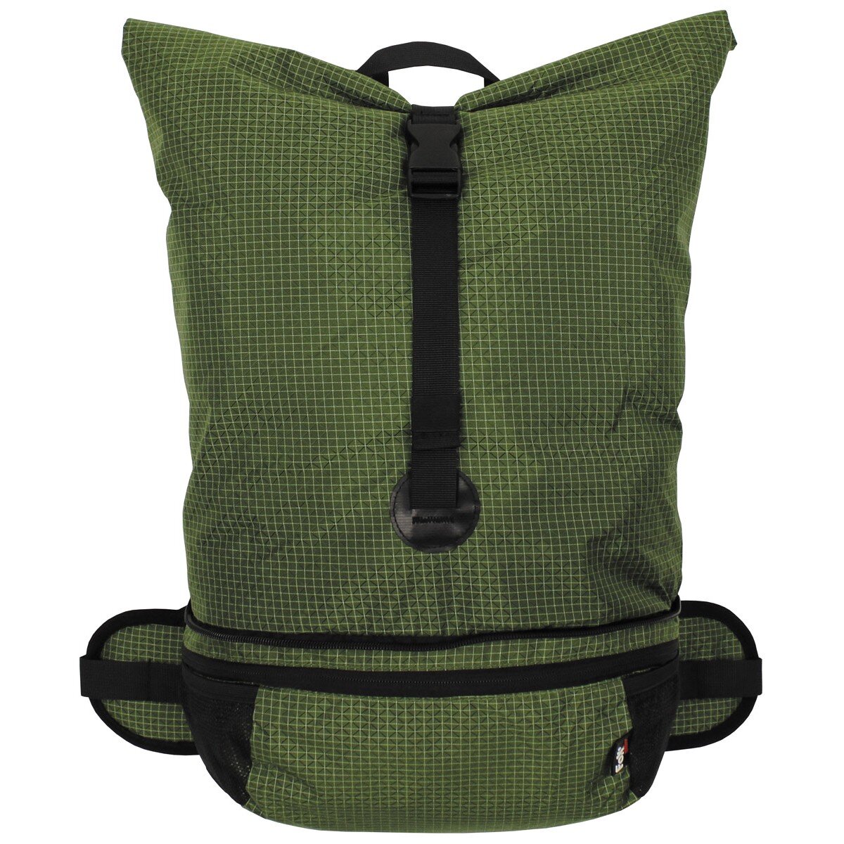 Rucksack, faltbar, 35 l, oliv, Rip Stop, Nylon