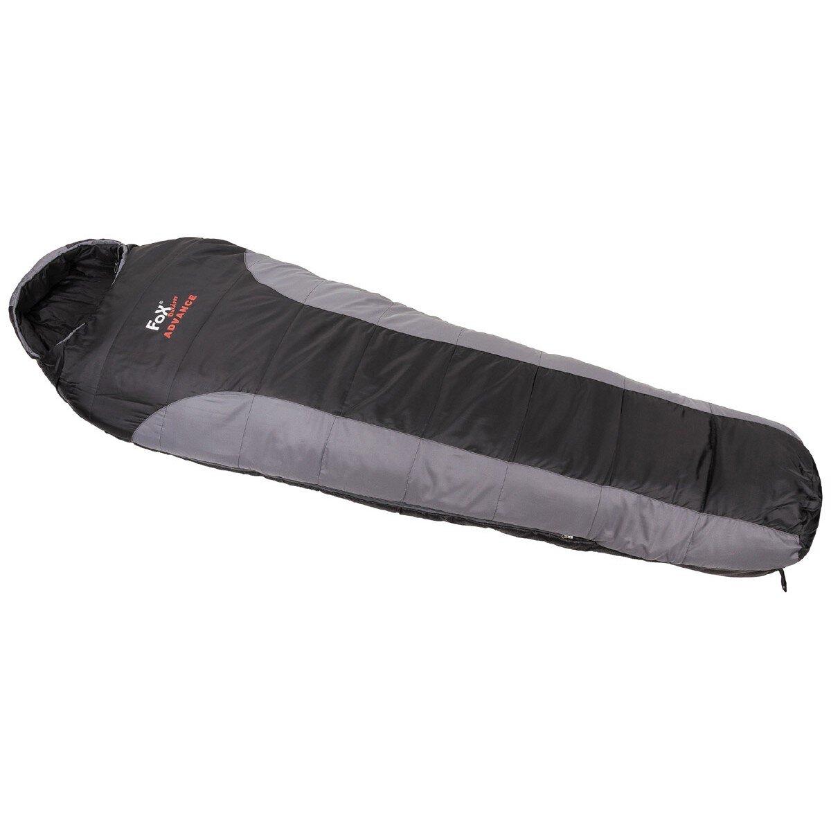 Mummy Sleeping Bag, "Advance", black-grey