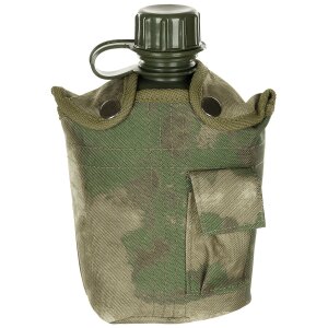 Borraccia in plastica USA, 1 litro, coperchio, HDT-camo FG, senza BPA