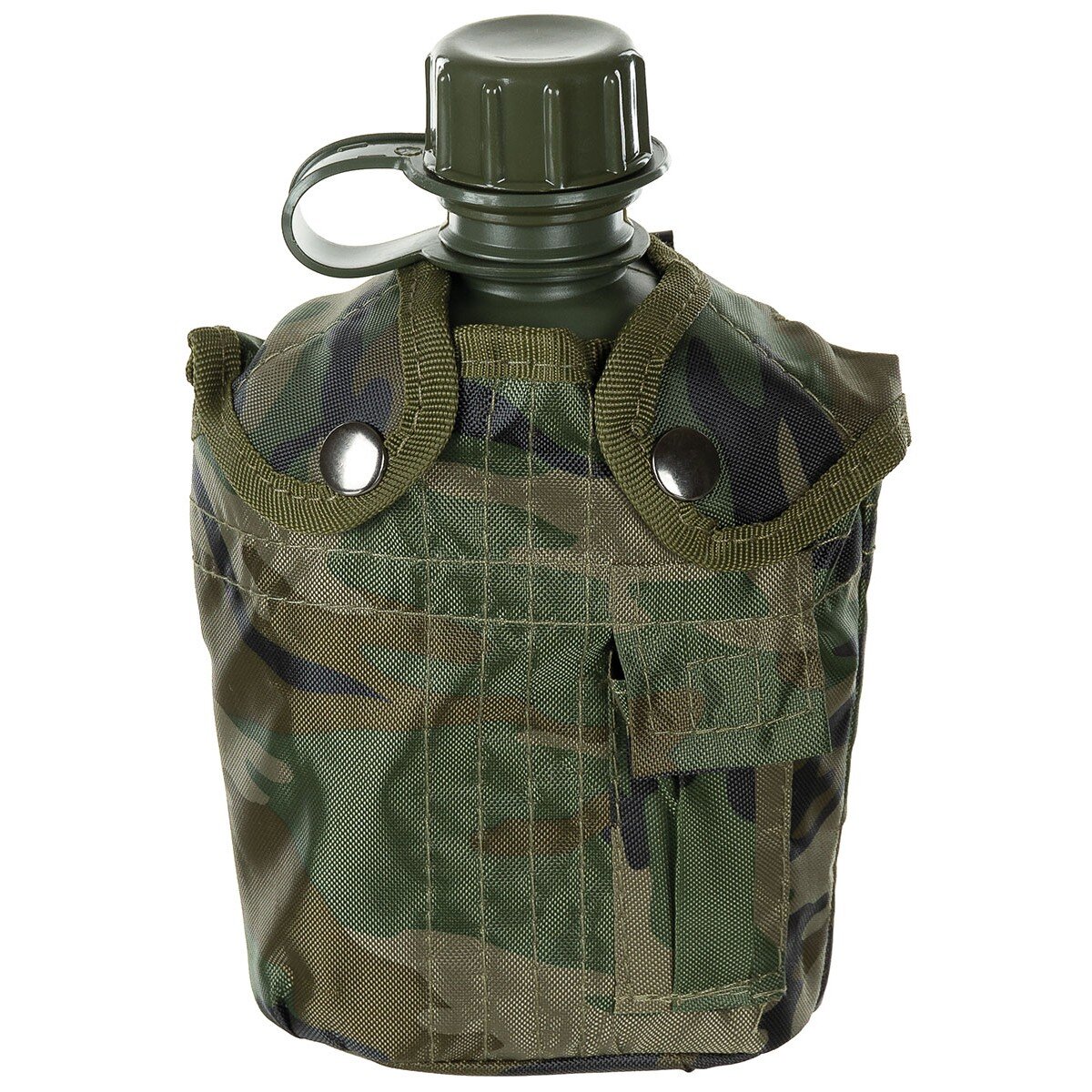 US Plastic Canteen, 1 l, cover, woodland, BPA free