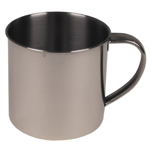 Tazza per esterni in acciaio inox, a parete singola, circa 250 ml