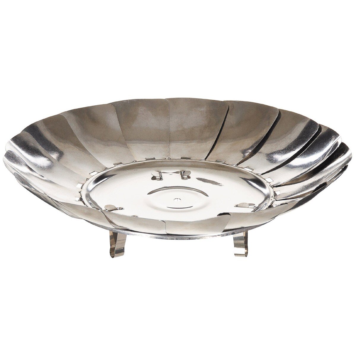 Fire Bowl, foldable, Stainless Steel, ca. 27 x 8 cm