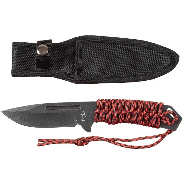 Coltello da esterno, "Redrope", grande, manico avvolto, fodero