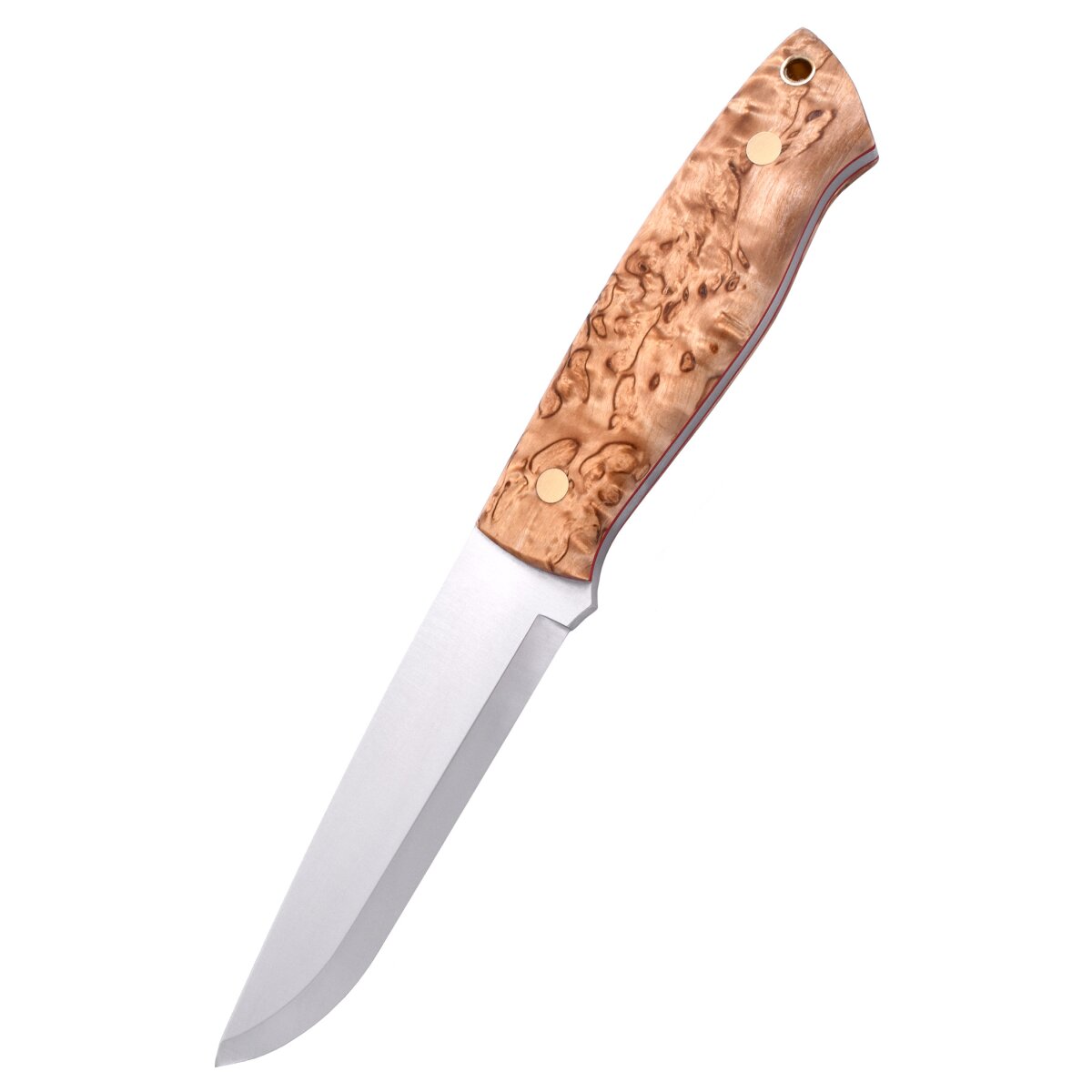 Brisa Trapper 115 - Stabilized burl birch, Scandi, fire...