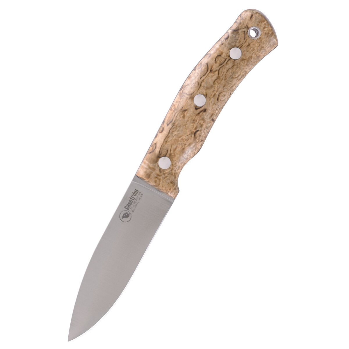 Outdoor Knife Swedish Forest, Stabilized Burl Birch