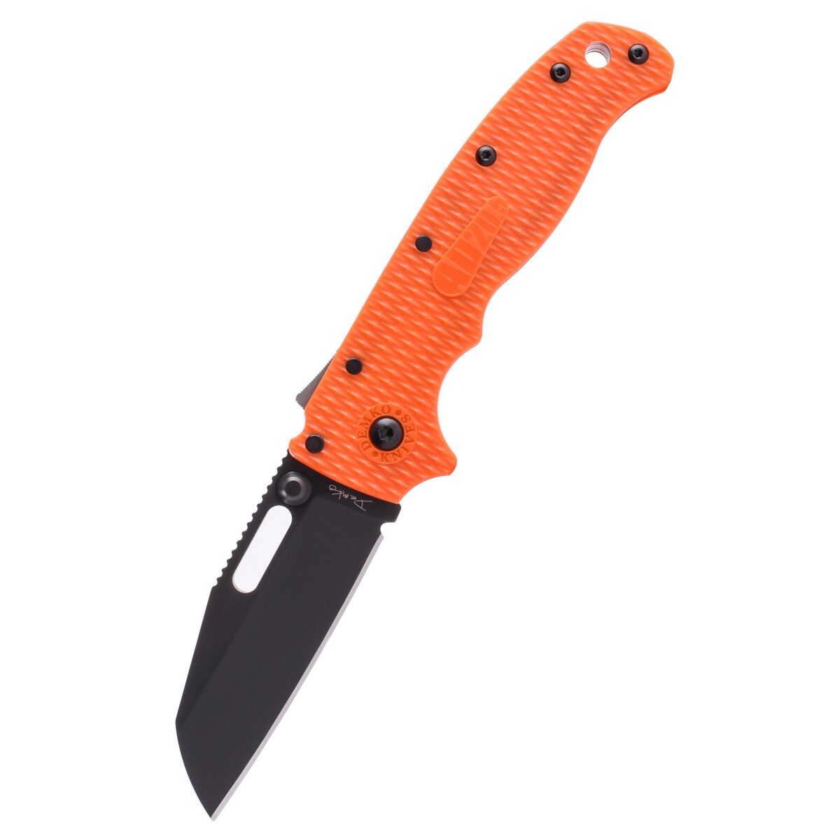 Taschenmesser Demko AD20.5 Shark Foot, Orange, DLC