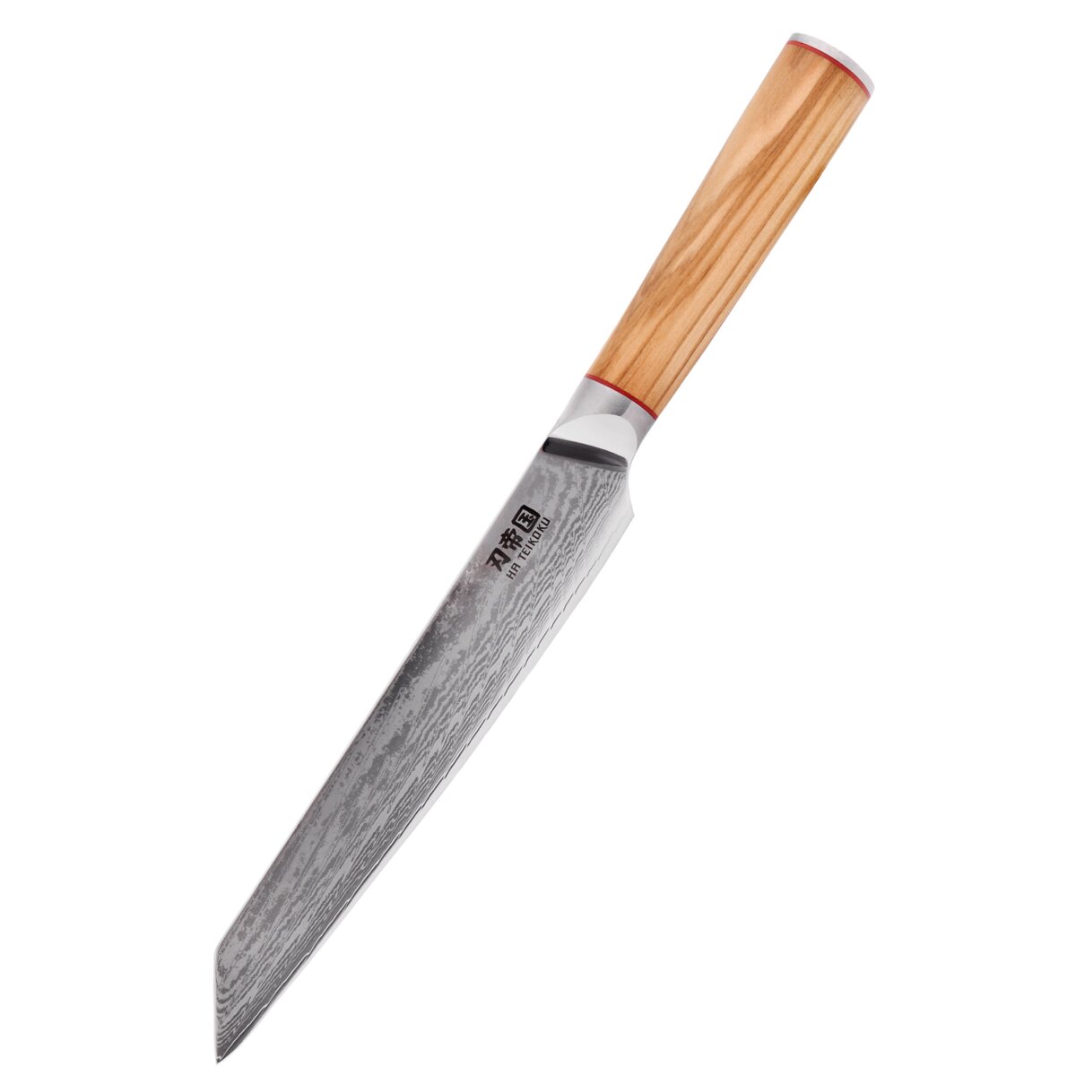 Coltello da prosciutto, acciaio Damasco