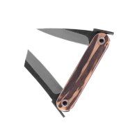 Coltello Higo Nokami, stile giapponese, con manico a spina di pesce