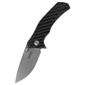 Coltello tascabile Kershaw Knockout con manico in fibra di carbonio