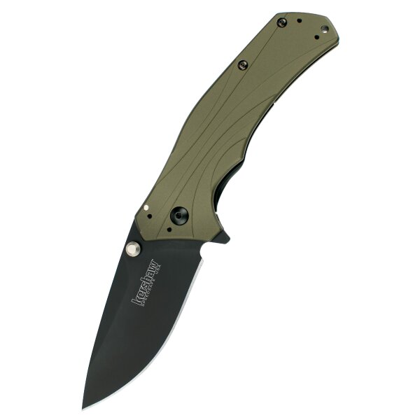 Coltello tascabile Kershaw Knockout, verde oliva e nero