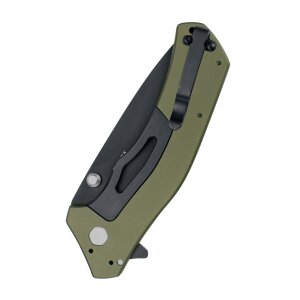 Coltello tascabile Kershaw Knockout, verde oliva e nero