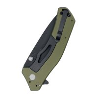 Coltello tascabile Kershaw Knockout, verde oliva e nero