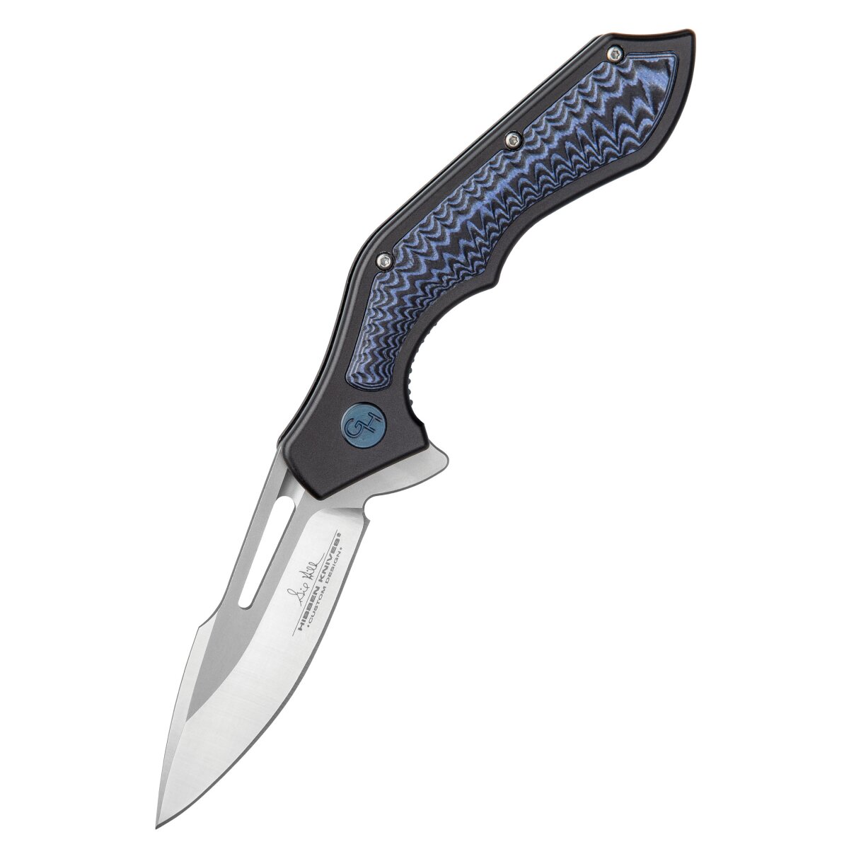 Gil Hibben Hurricane Taschenmesser, blau-schwarz