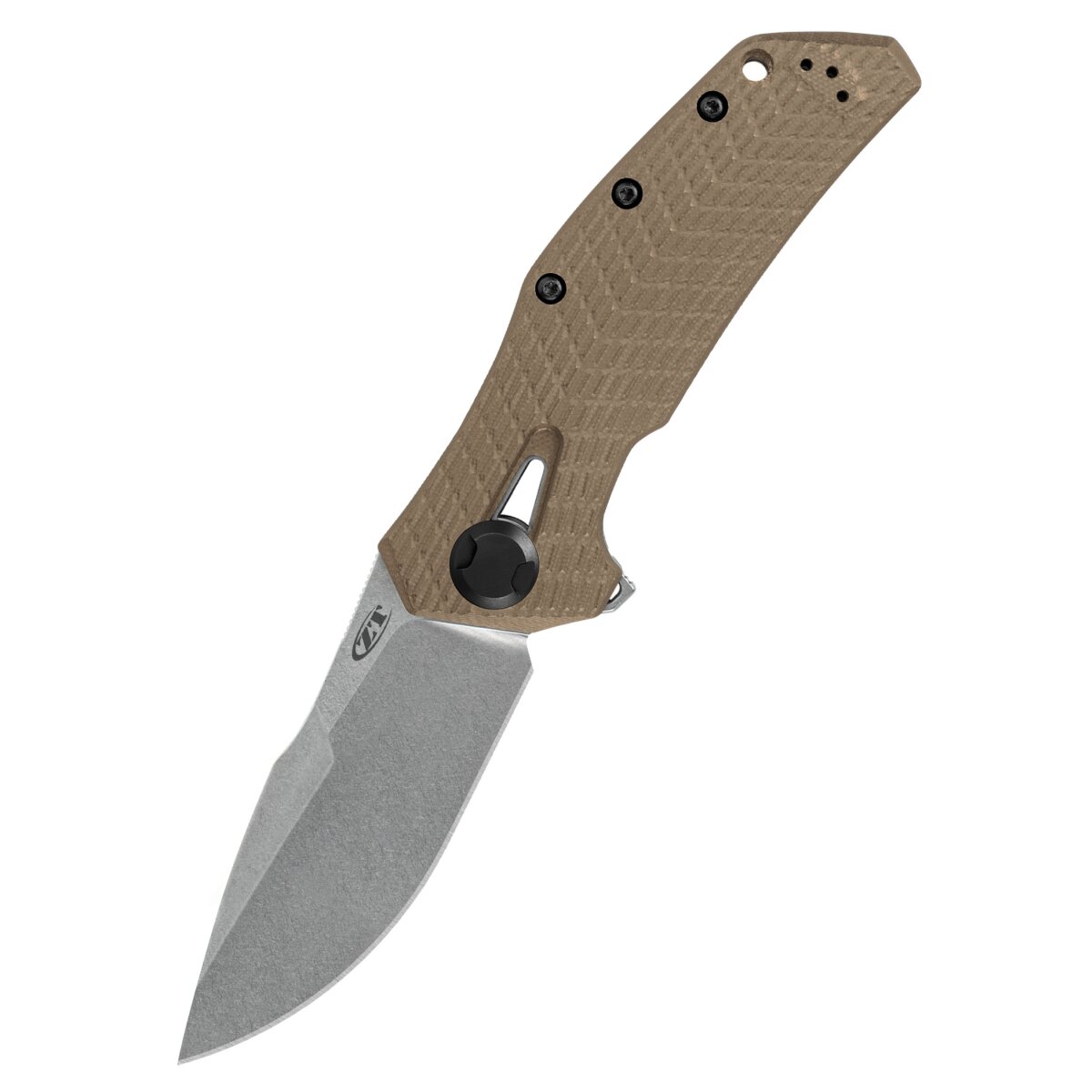 Coltello tascabile ZT-0308, KVT G10 Coyote Tan/20CV SW