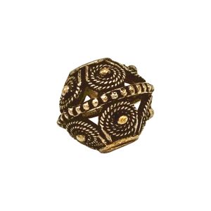 Perla per capelli vichinga rotonda, bronzo