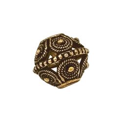 Perla per capelli vichinga rotonda, bronzo