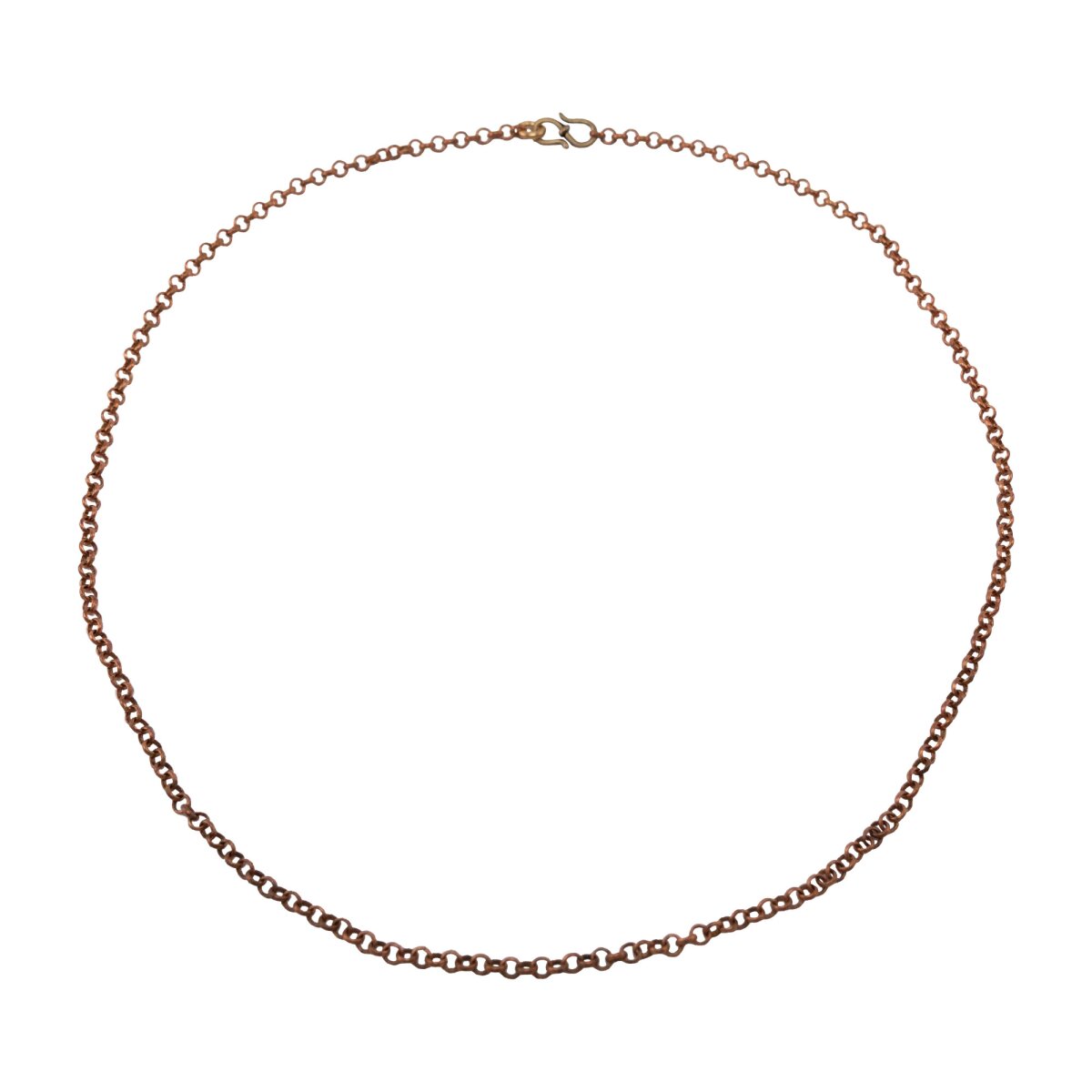 Collana vichinga con chiusura a gancio in ottone, 60 cm