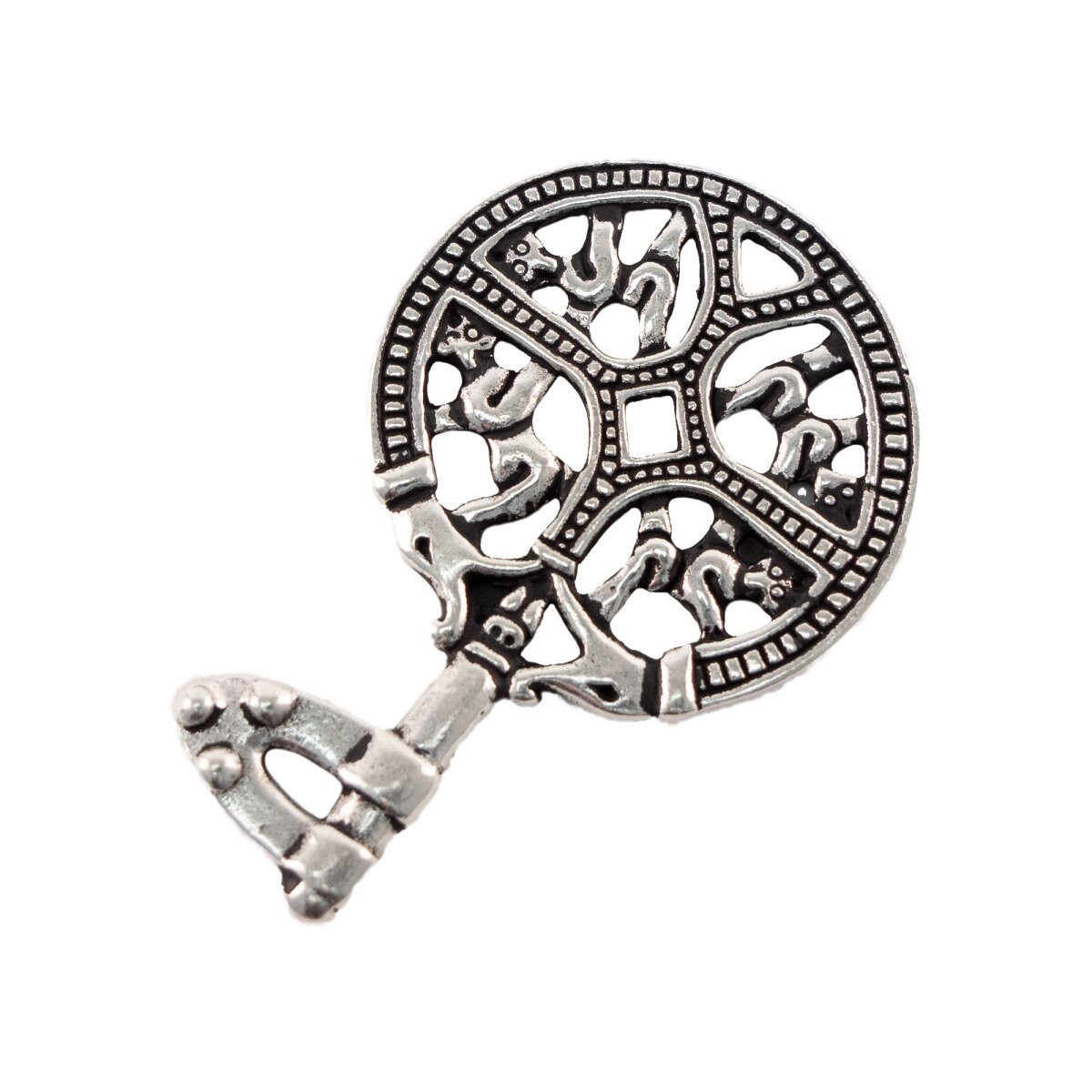 Pendentif viking argenté "Clé