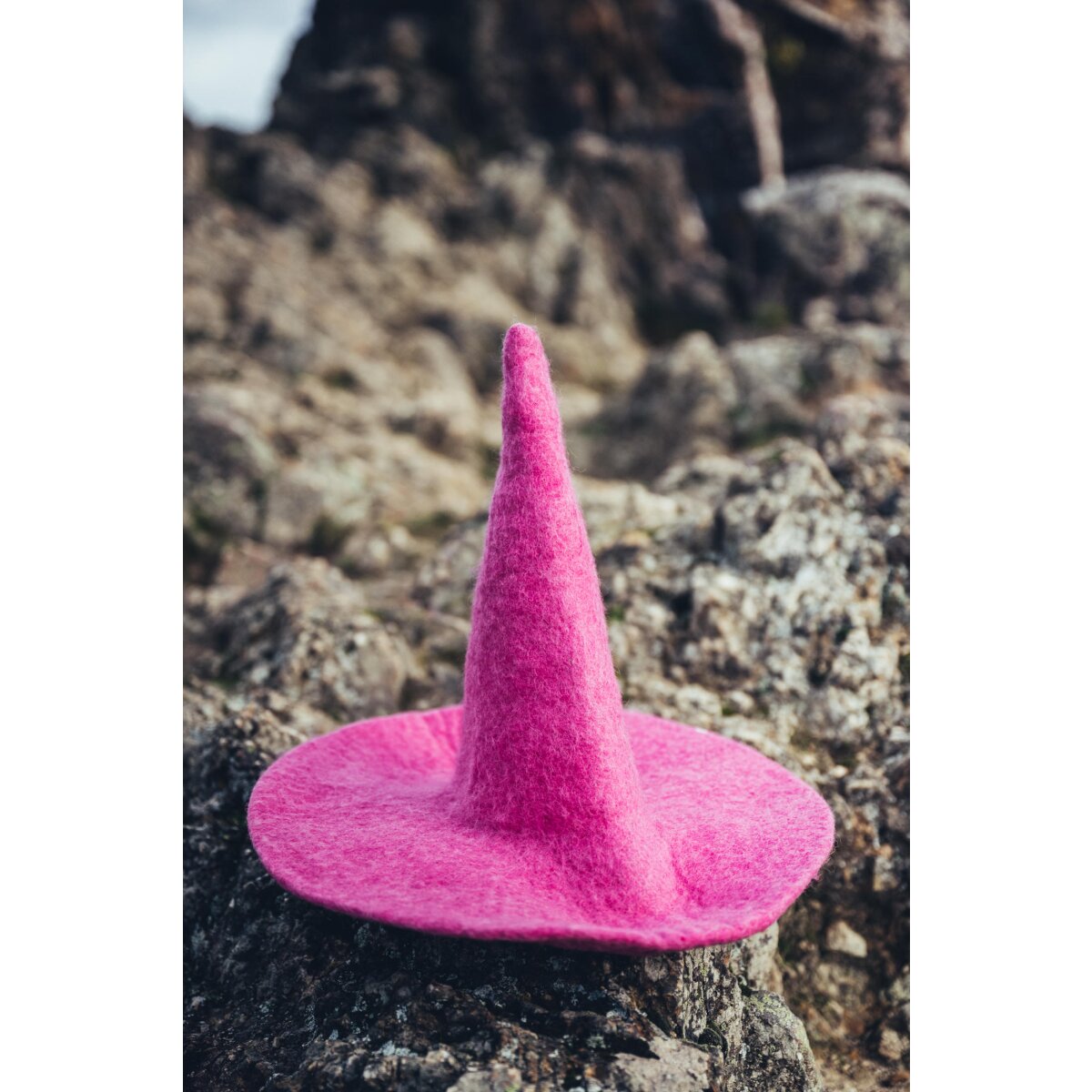 Cappello da strega per bambini "Dolores" Rosa