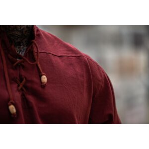 Camicia medievale rossa "Ansbert