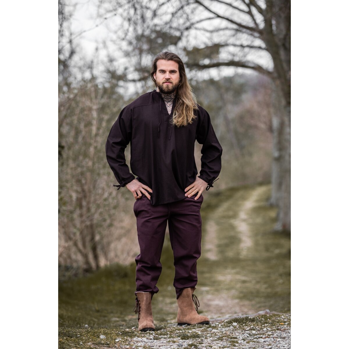 Medieval Shirt Brown "Bartholomeus"