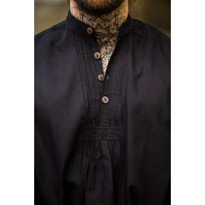 Camicia con bottoni di legno neri "Oswald".