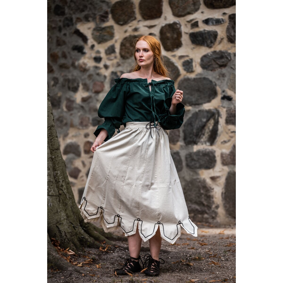 Medieval Blouse Green "Morgan"