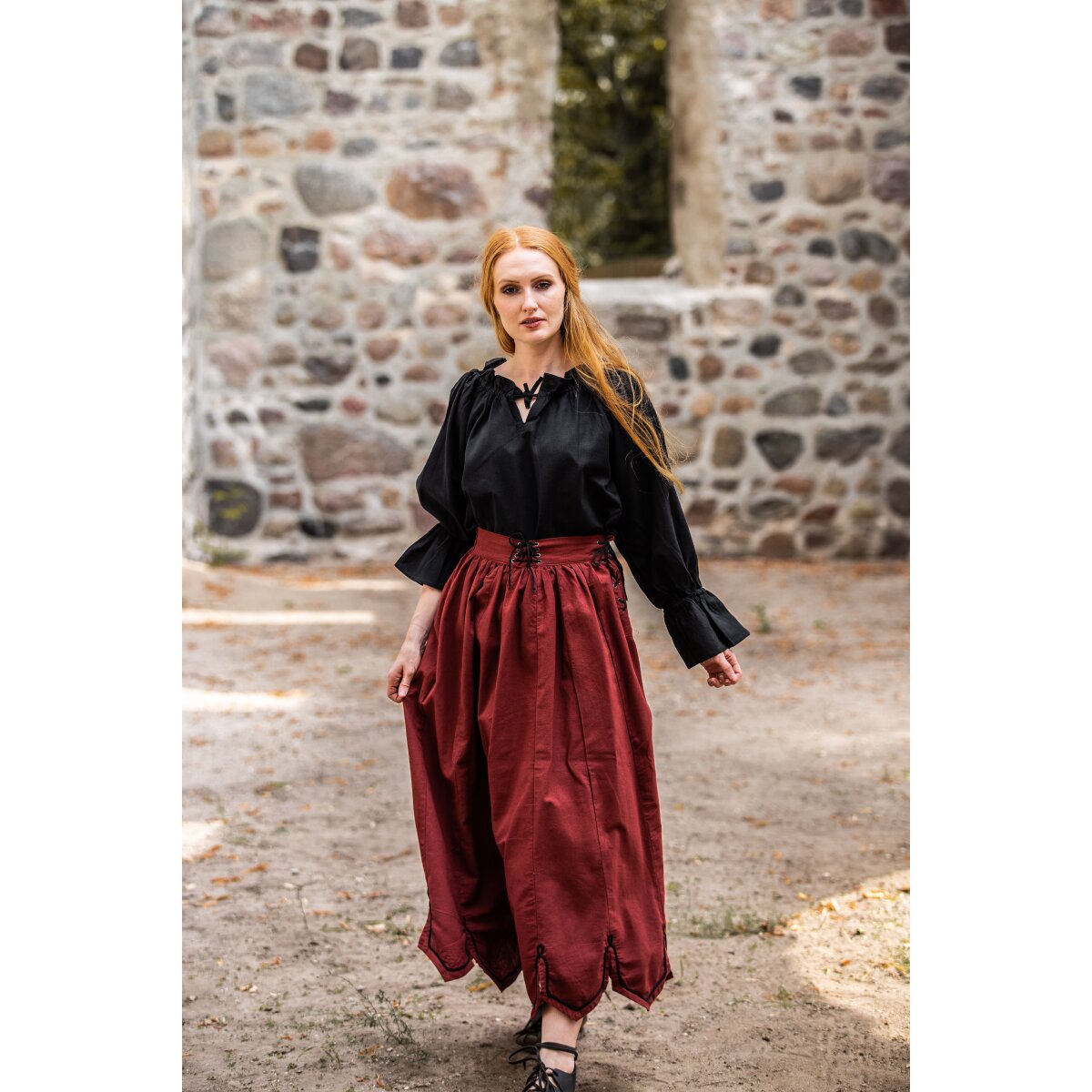 Medieval Blouse Black "Morgan"