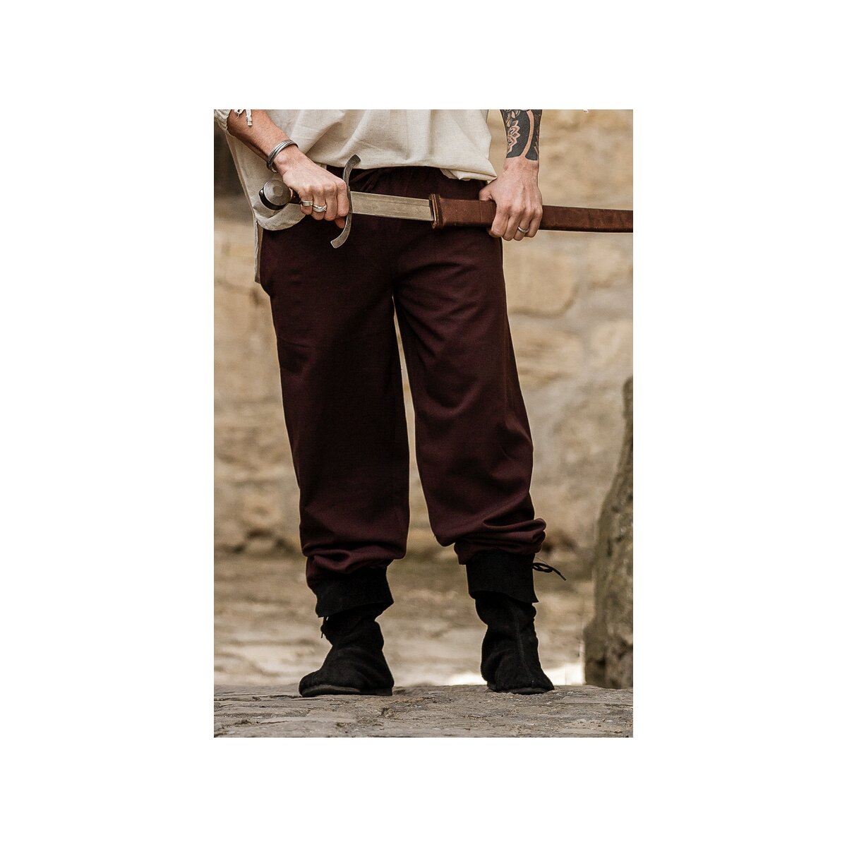 Pantaloni medievali "Arvo" marrone scuro