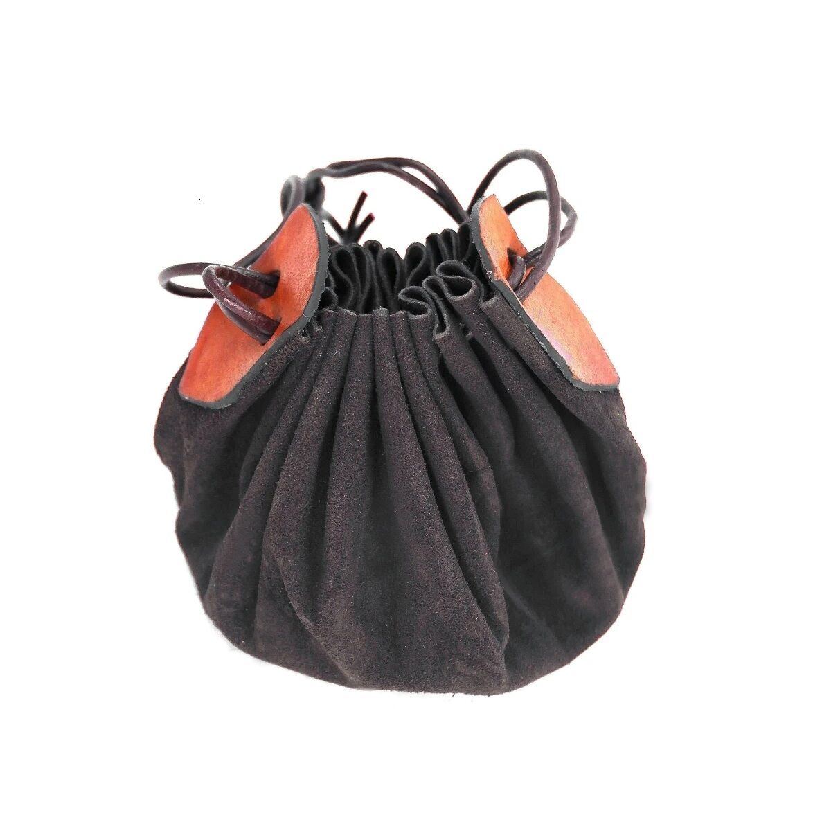 LEIFIDE Set Medievale Vichingo: Cintura In Pelle, Borsa A Sacchetto E Protezioni Braccio, Per Costumi Halloween E Cosplay Rinascimentale, Nero