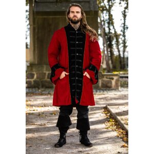 Cappotto pirata rosso/nero "Jack"