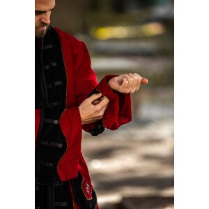 Cappotto pirata rosso/nero "Jack"