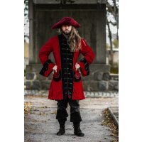 Cappotto pirata rosso/nero "Jack"